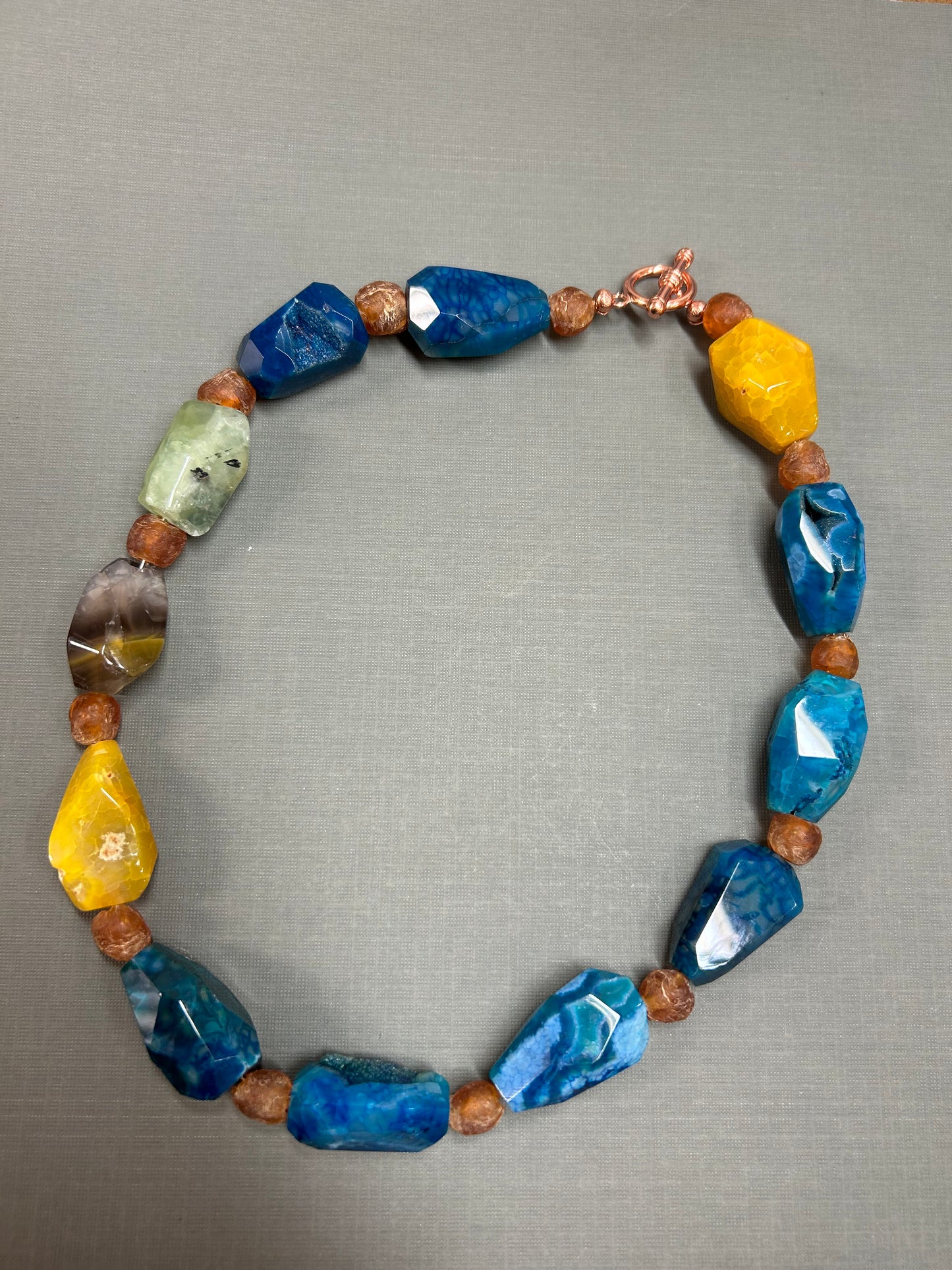 Blues Agate chunky necklace