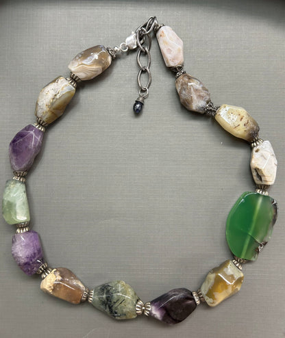 Chunky gemstone necklace