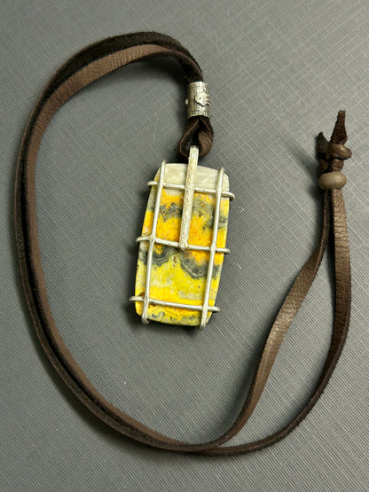 Yellow Bumblebee necklace