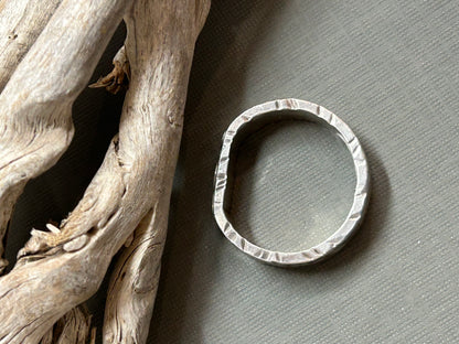 Treble clef silver ring- unisex