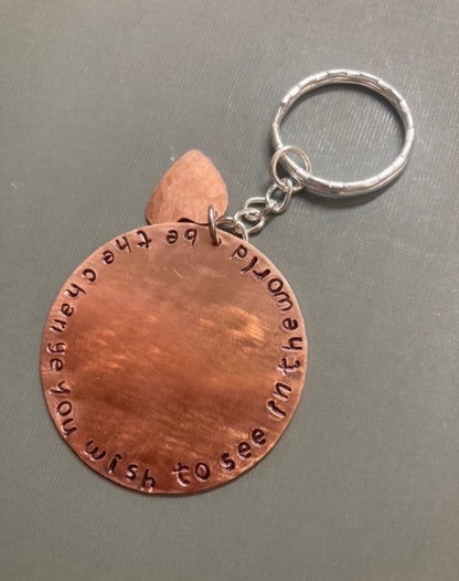 Keychain-Be the change you wish to see in the world