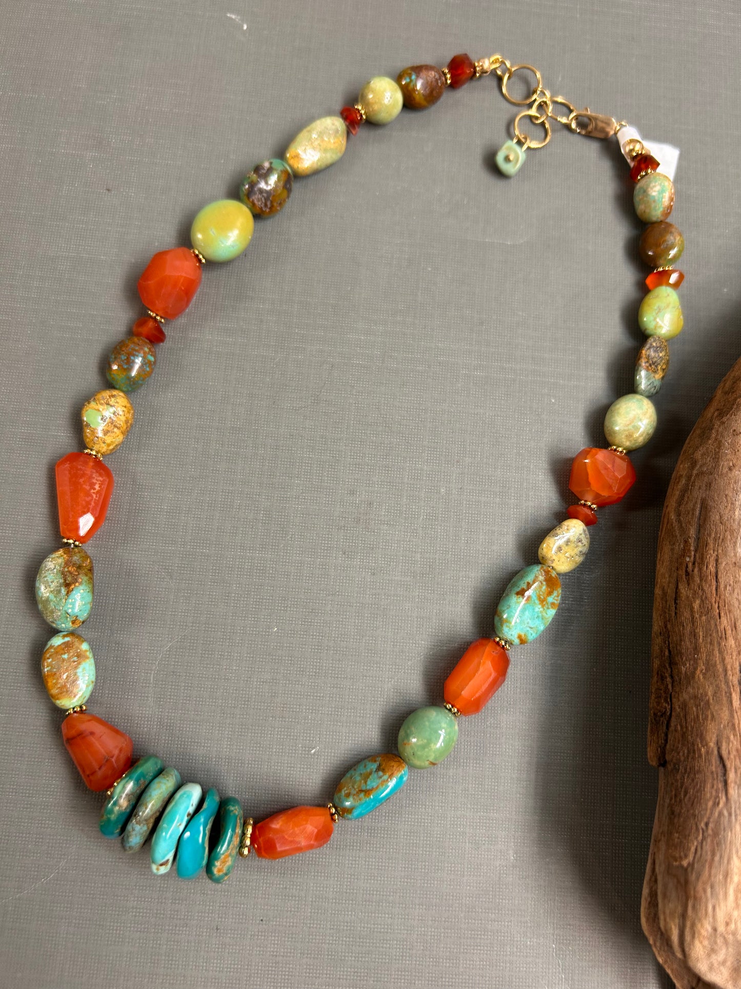 Turquoise and Carnelian necklace