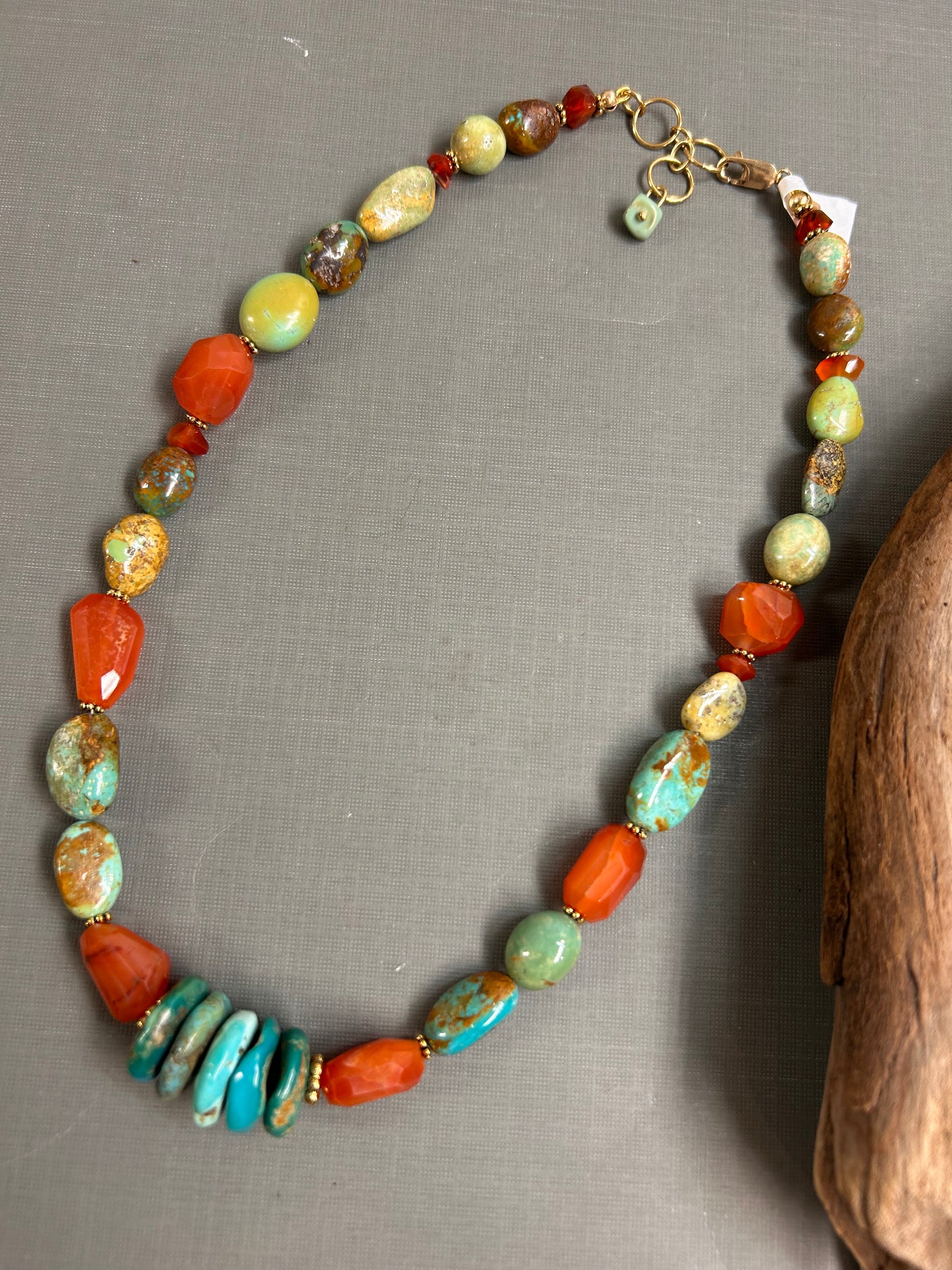 Turquoise and Carnelian necklace