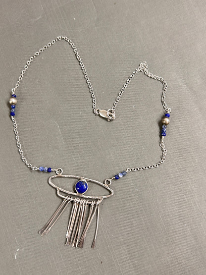 Evil eye necklace- silver
