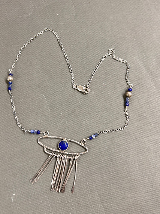 Evil eye necklace- silver