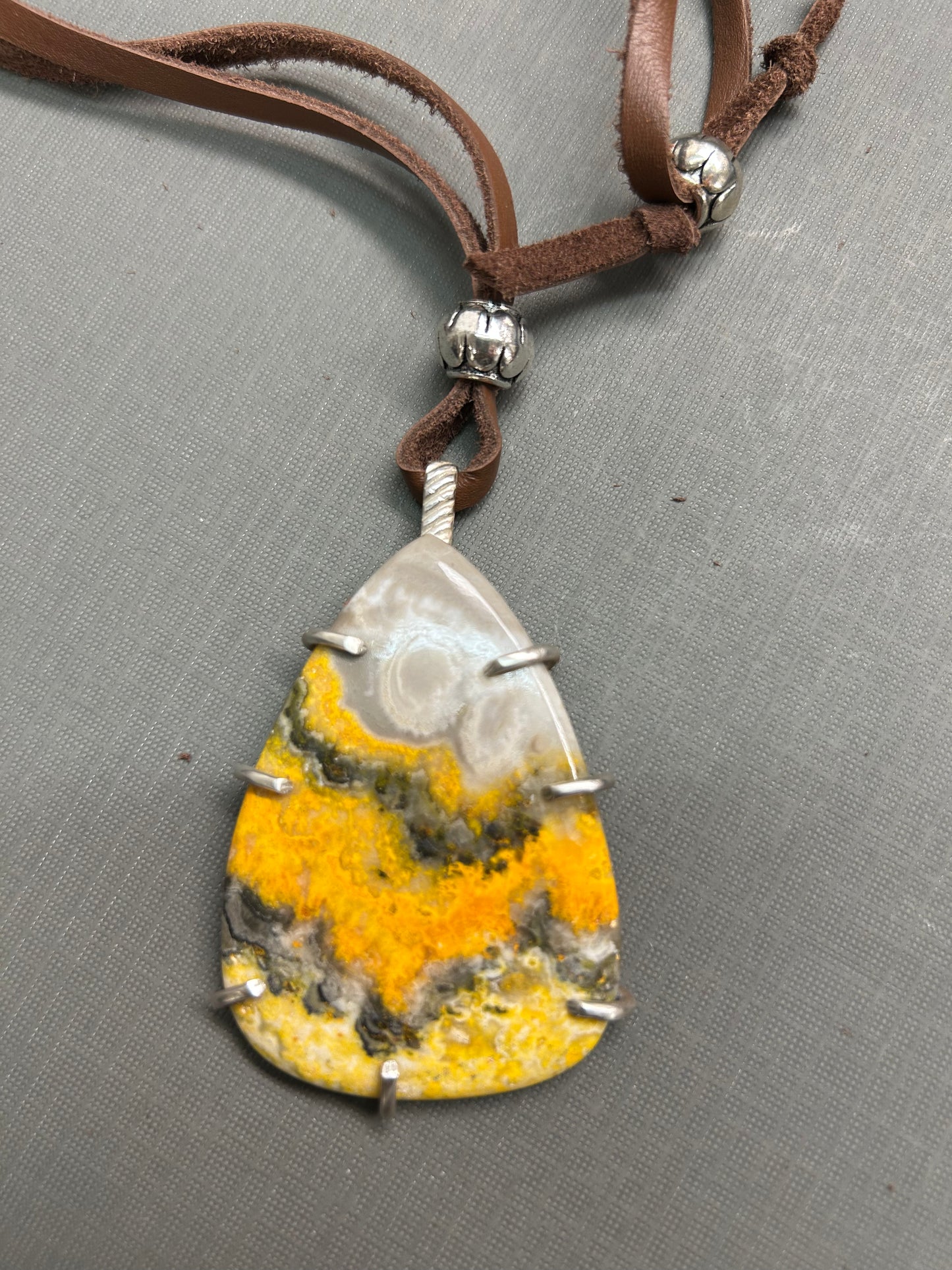 Bumblebee yellow necklace