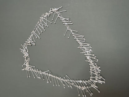 Silver “sticks”-Taiga necklace