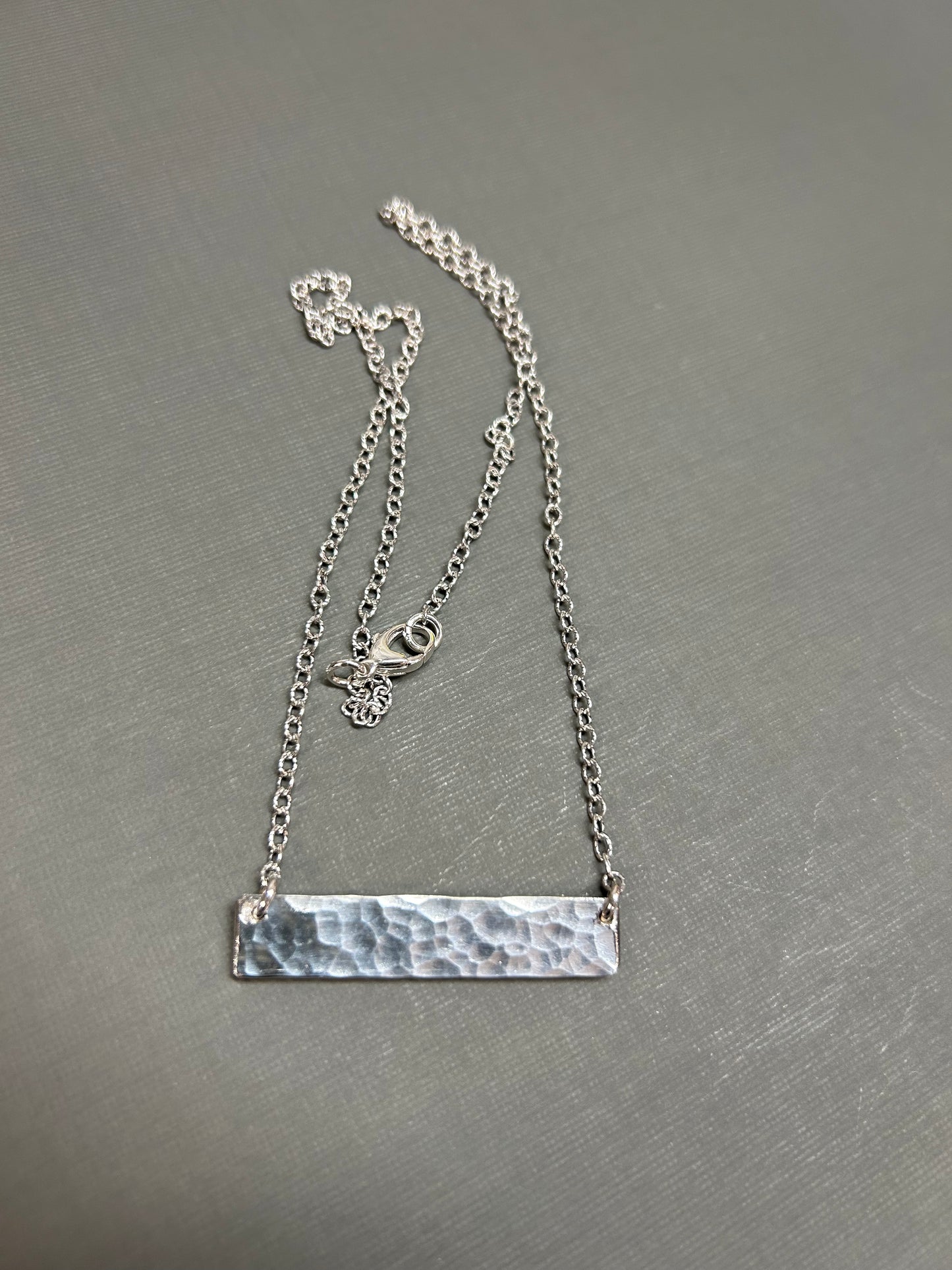 Bar necklace sterling silver