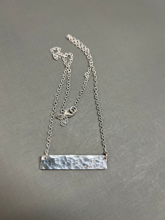 Bar necklace sterling silver