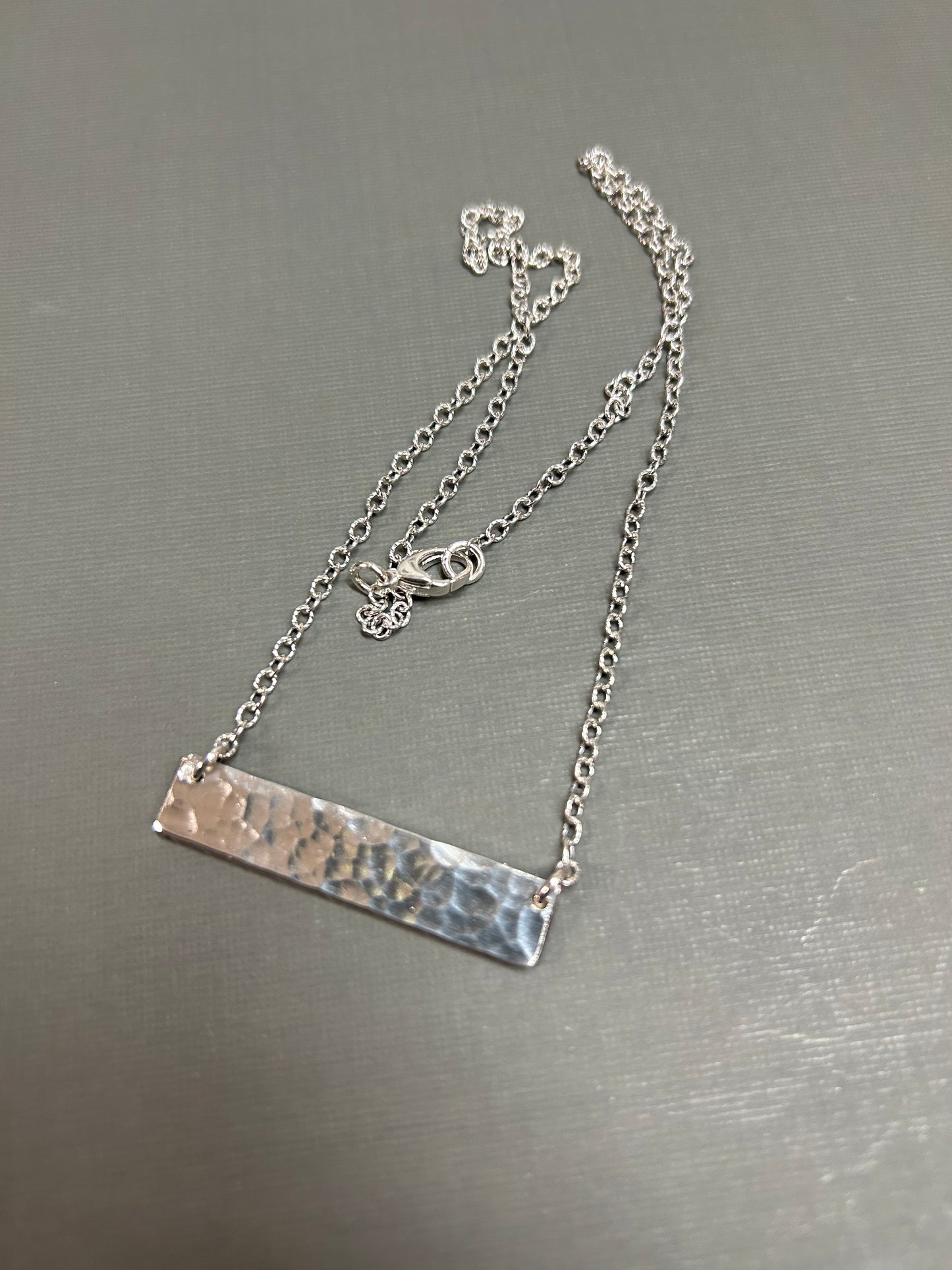 Bar necklace sterling silver