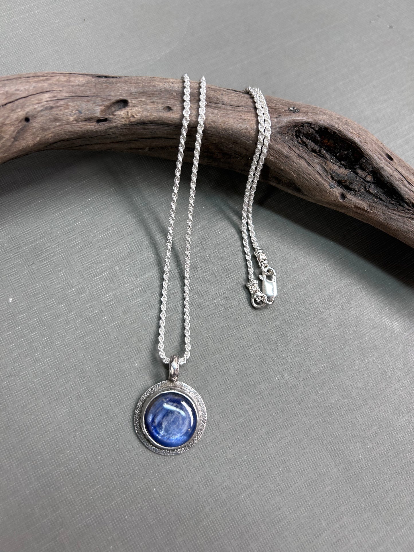 Blue ocean kyanite necklace/ pendant
