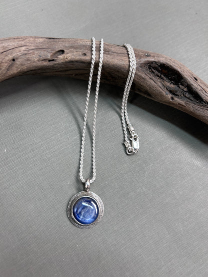 Blue ocean kyanite necklace/ pendant