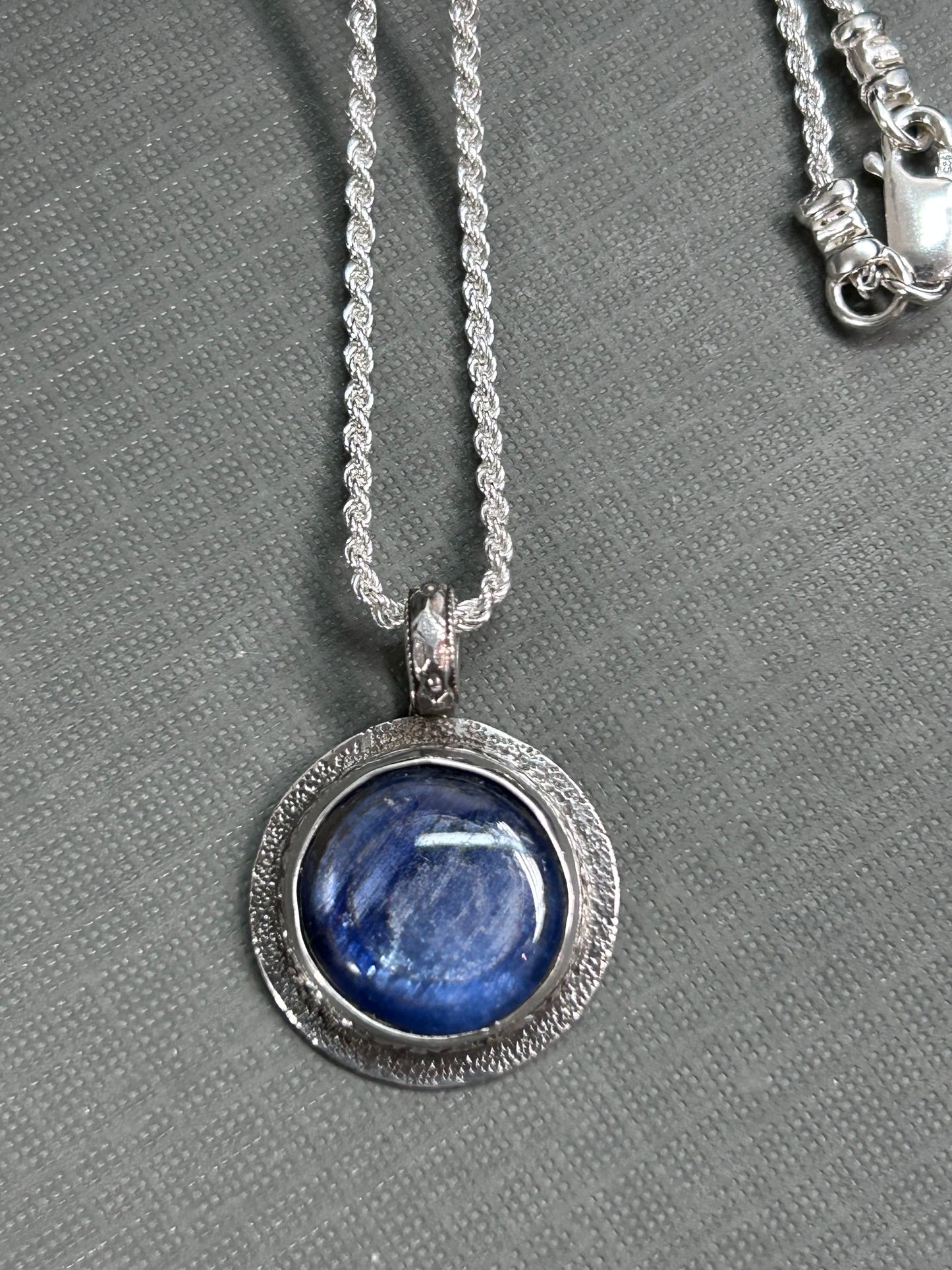 Blue ocean kyanite necklace/ pendant