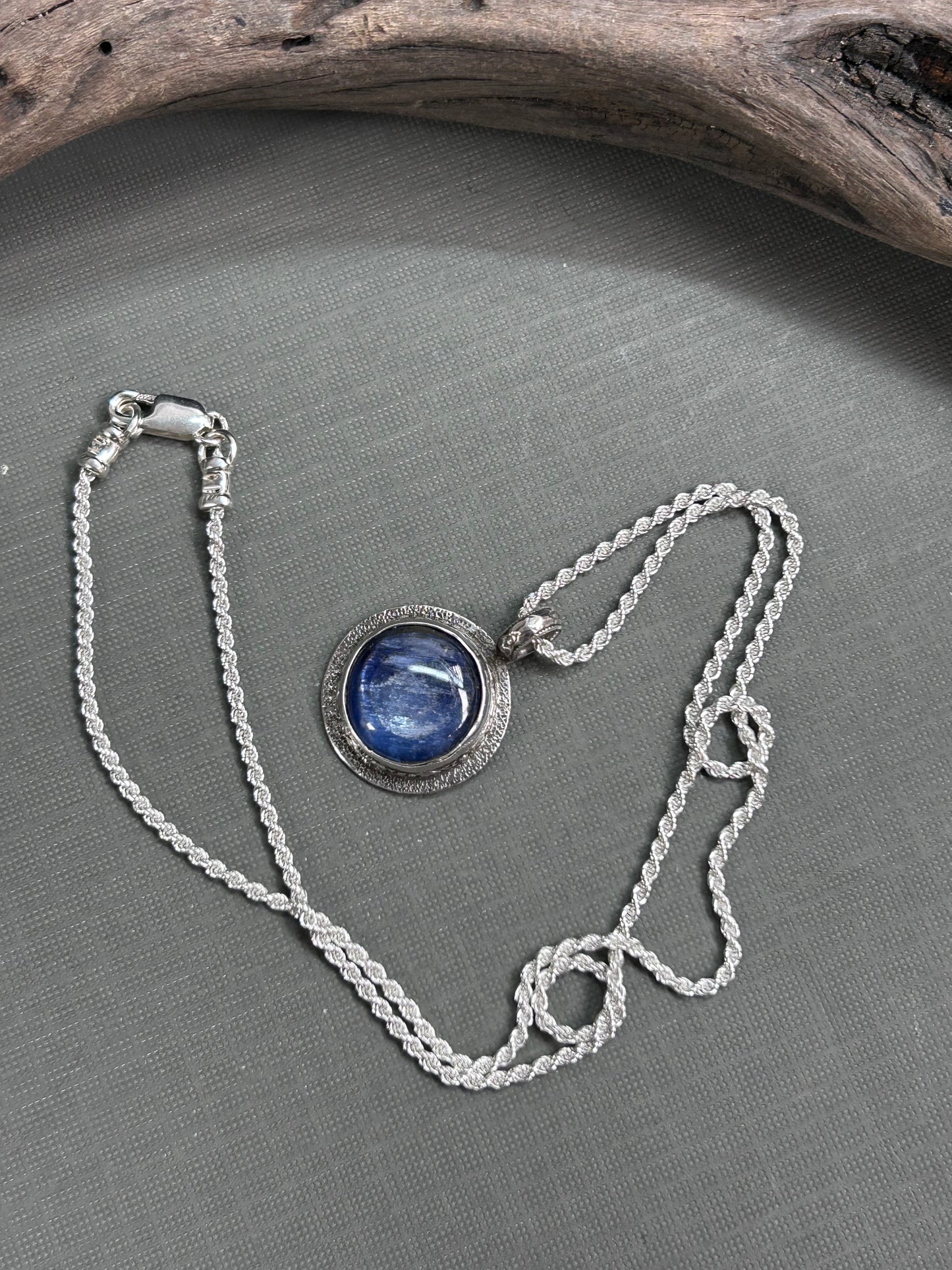 Blue ocean kyanite necklace/ pendant