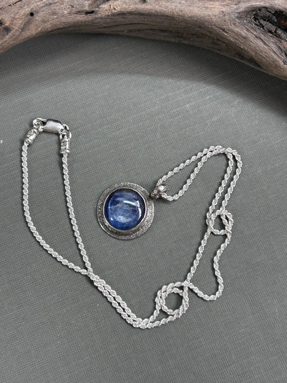Blue ocean kyanite necklace/ pendant